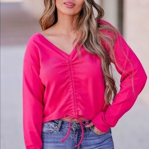 Super soft pink top. Never worn. Need gone ASAP